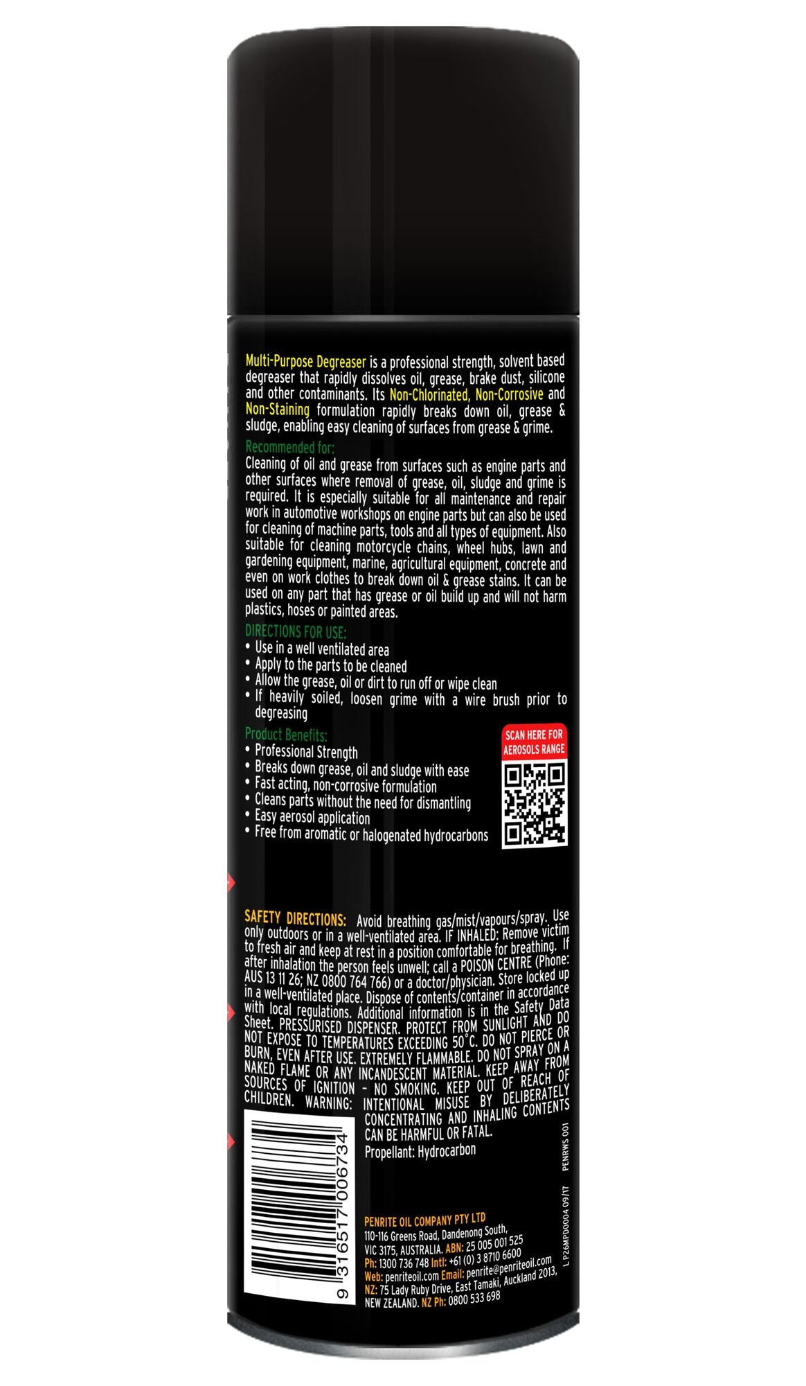 Penrite Multi-Purpose Degreaser - 400ml