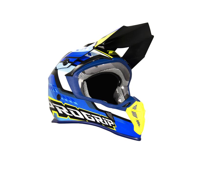 Progrip 3180 Helmet - Blue / Yellow