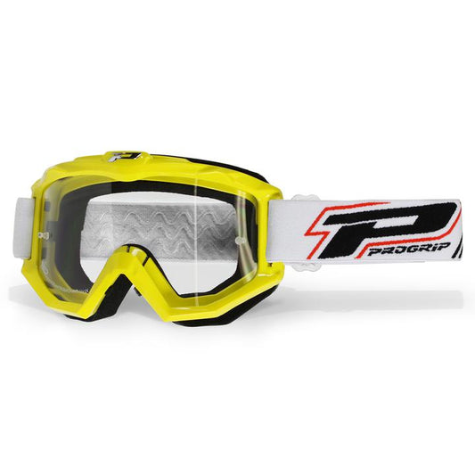 Progrip Raceline 3201 Yellow Goggles With Clear Lens