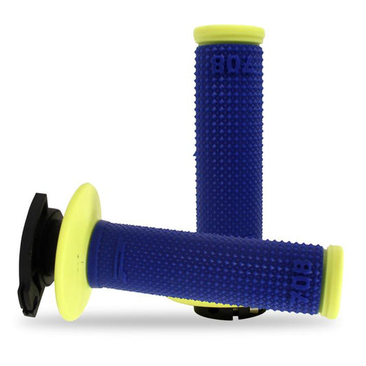 Progrip Lock On Blue/Yellow MX / Enduro Grips