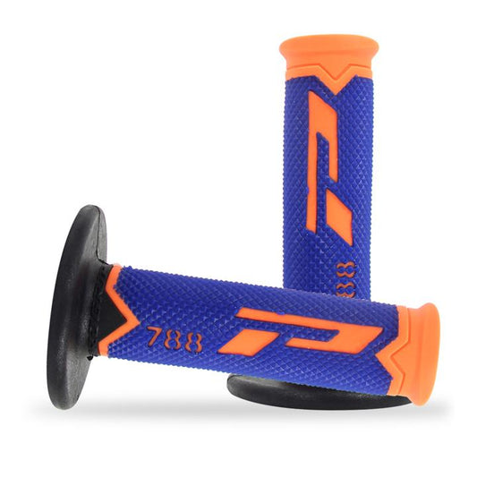 Progrip Blue/Orange Triple Density 788 Extra Slim Grips