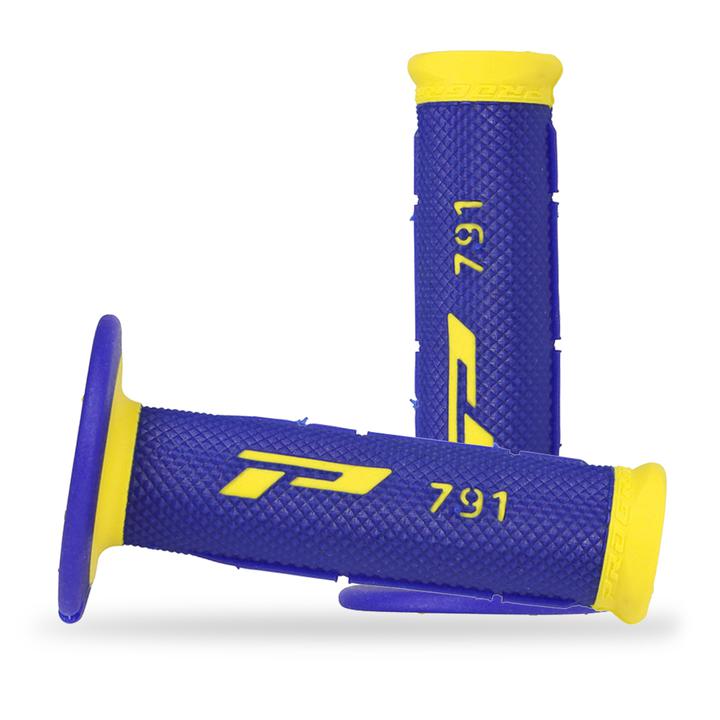 Progrip Blue/Yellow Dual Density 791 Half Waffle Grip