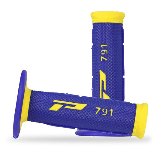 Progrip Blue/Yellow Dual Density 791 Half Waffle Grip
