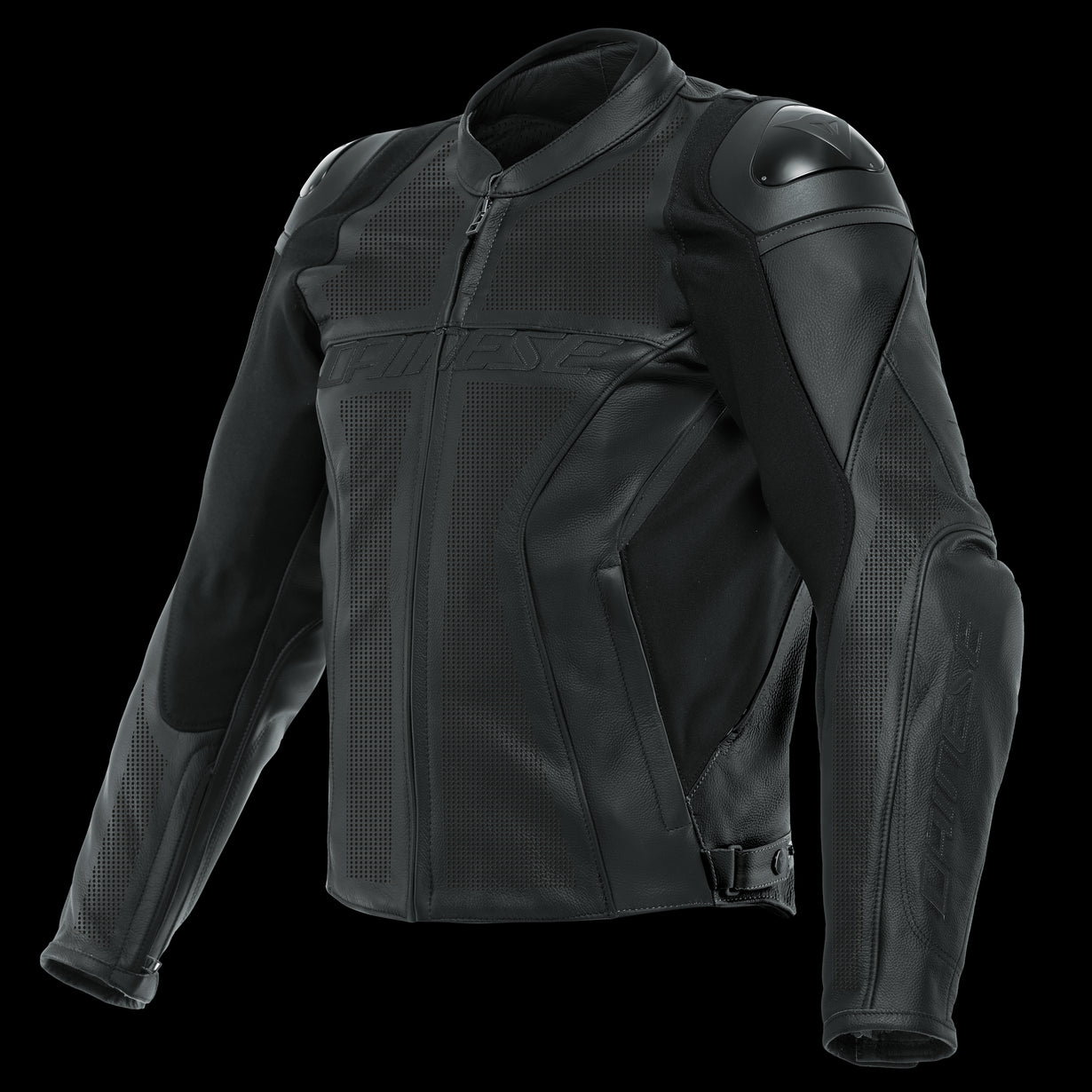 Dainese Racing 4 Perforated Leather Jacket - Black
