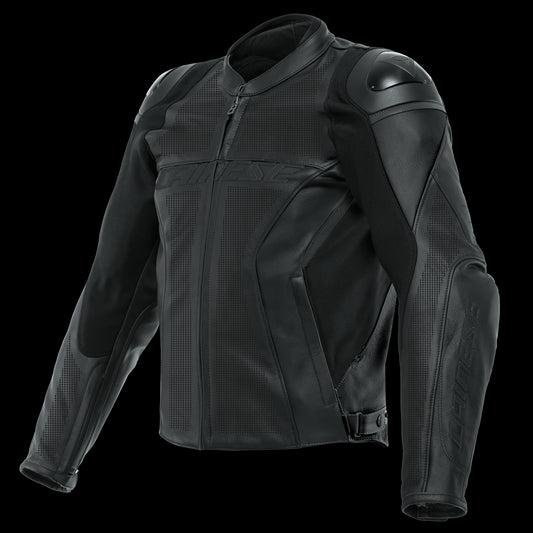 Dainese Racing 4 Perforated Leather Jacket - Black