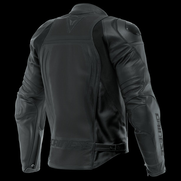 Dainese Racing 4 Perforated Leather Jacket - Black