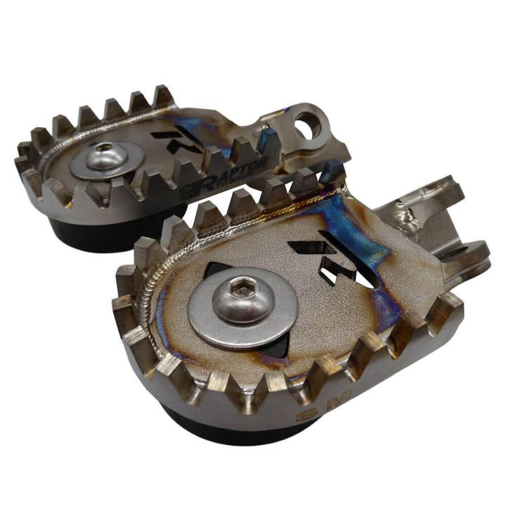 Raptor Titanium Supermoto Footpegs - Standard Offset