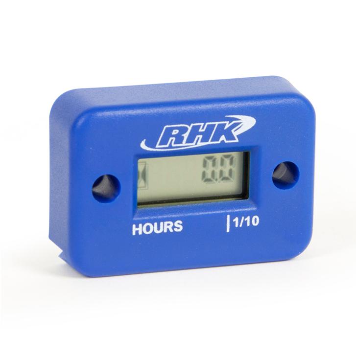 RHK Hour Meter with Mounting Bracket - Blue