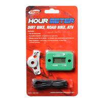 RHK Hour Meter With Mounting Bracket - Green