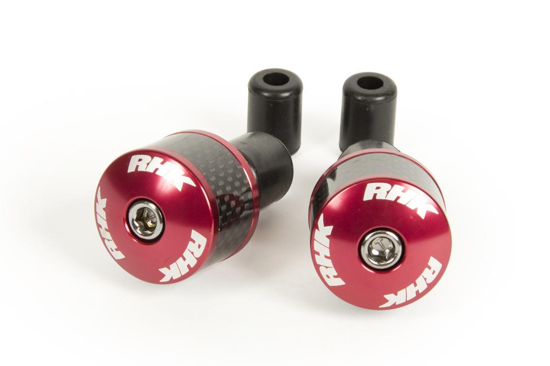 RHK Bar Ends Caps - Carbon Red