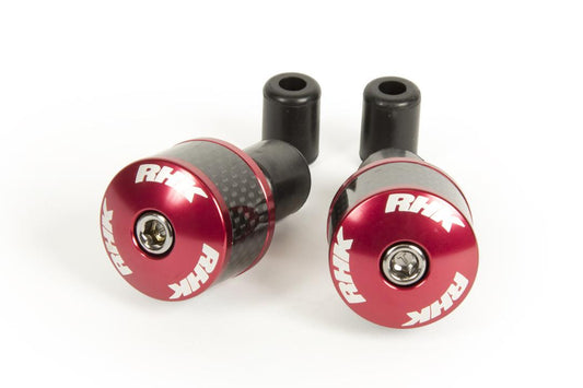 RHK Bar Ends Caps - Carbon Red