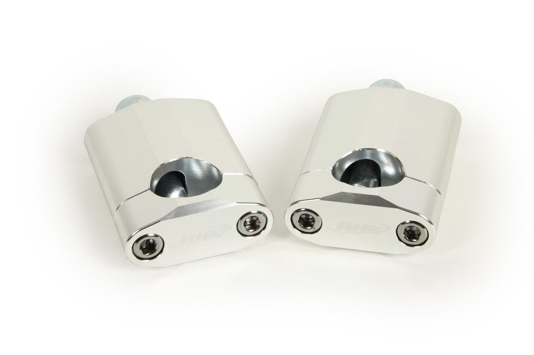RHK 60mm Universal Tapered 1 1/8 Bar Mounts -  Silver