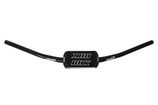 RHK YZ High Tapered Handlebar - Black / Black Bar Pad