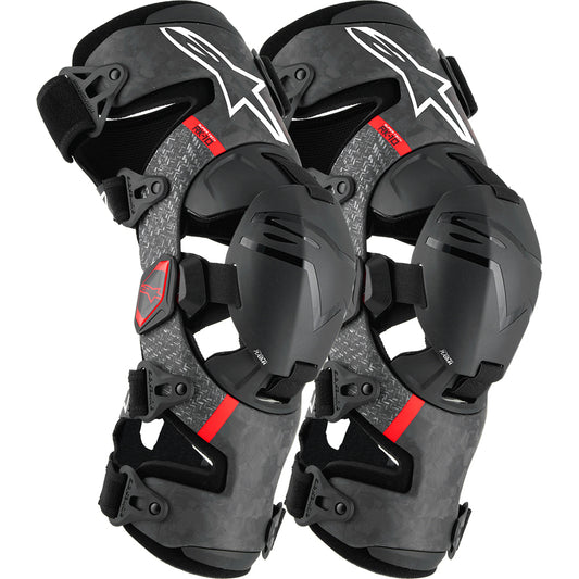 Alpinestars RK-10 Plasma Knee Brace (Pair) - Black / Red