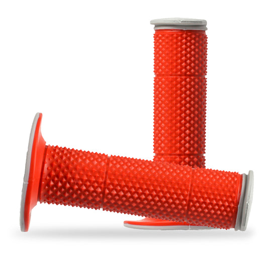 Rtech Dual Density Diamond Grips - Red