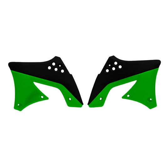 Rtech Radiator Shrouds - Green / Black