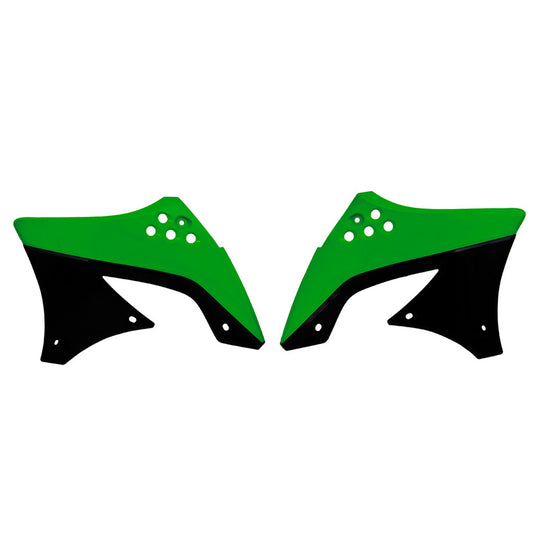 Rtech Radiator Shrouds - Green / Black