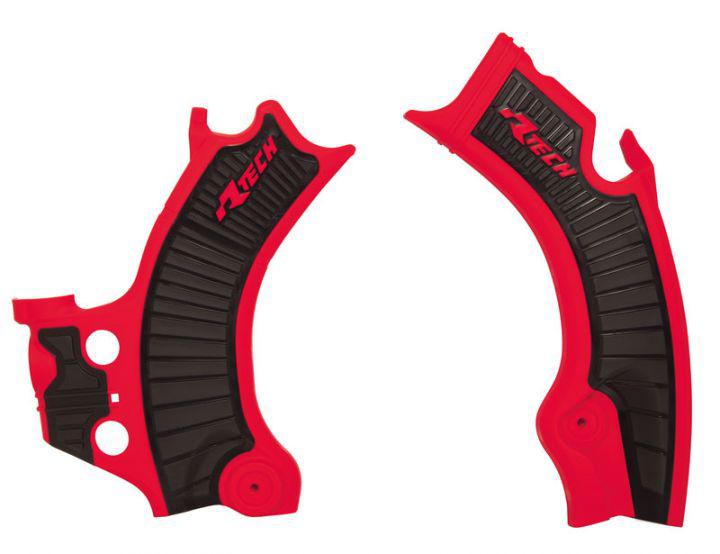Rtech Frame Protectors - Red / Black