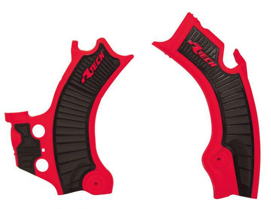 Rtech Frame Protectors - Red / Black