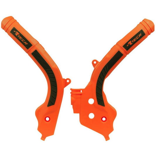 Rtech Frame Protectors - Orange / Black