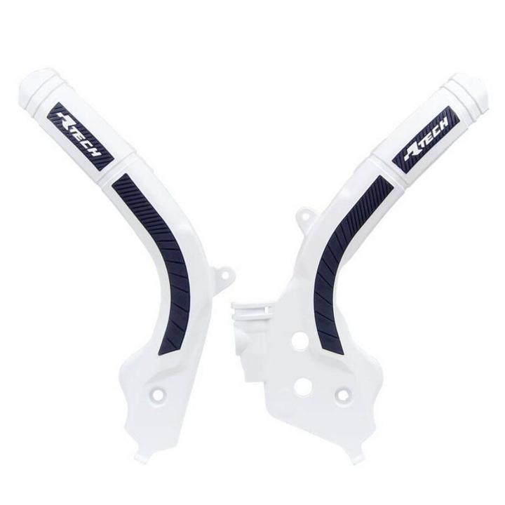 Rtech Frame Protectors - White / Blue