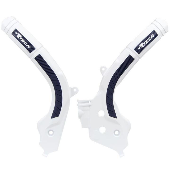 Rtech Frame Protectors - White / Black