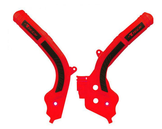 Rtech Frame Protectors - Red / Black