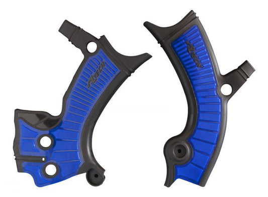 Rtech Frame Protectors - Black / Blue