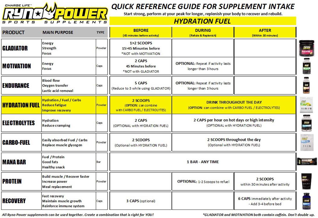 Ryno Power Hydration Fuel F-Punch 45G