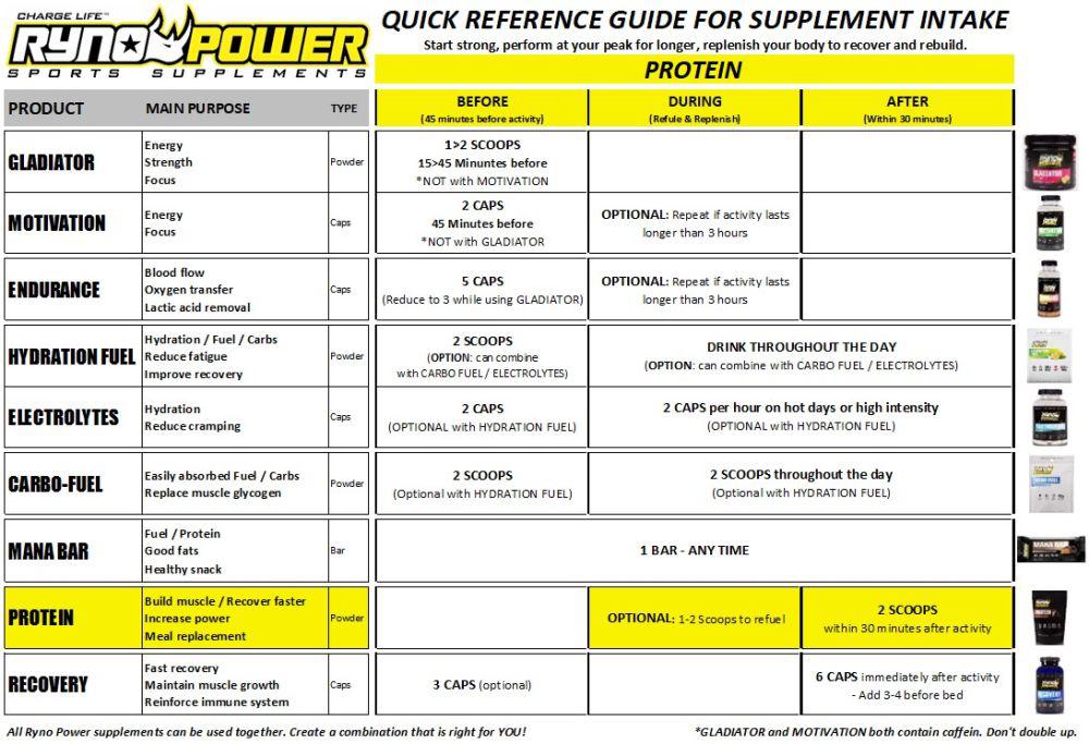 Ryno Power Protein Powder Vanilla 45G