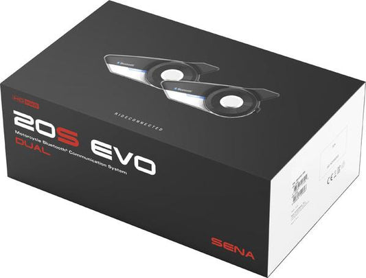 Sena 20S Evo Bluetooth Headset + HD Speakers - Dual Pack