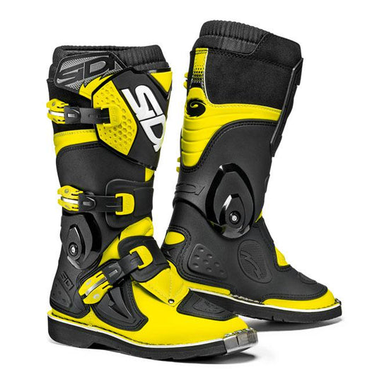 Sidi Flame Youth Boots - Yellow Fluro / Black