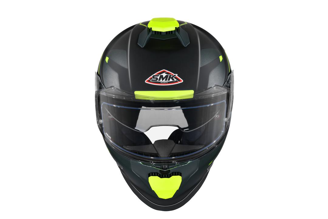 SMK Titan Helmet - Firefly Ma284 Matt Black Green Yellow