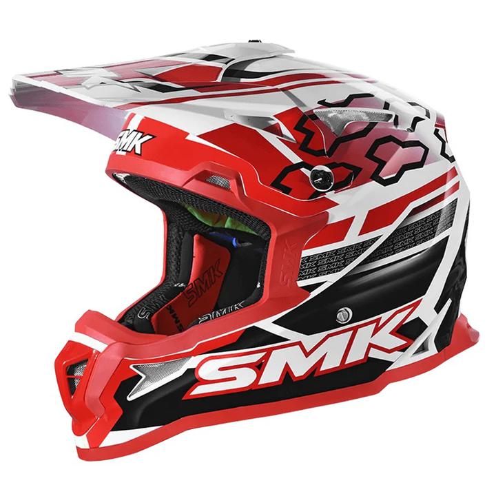 SMK Allterra Helmet - Tribou Gl123 White Black Red