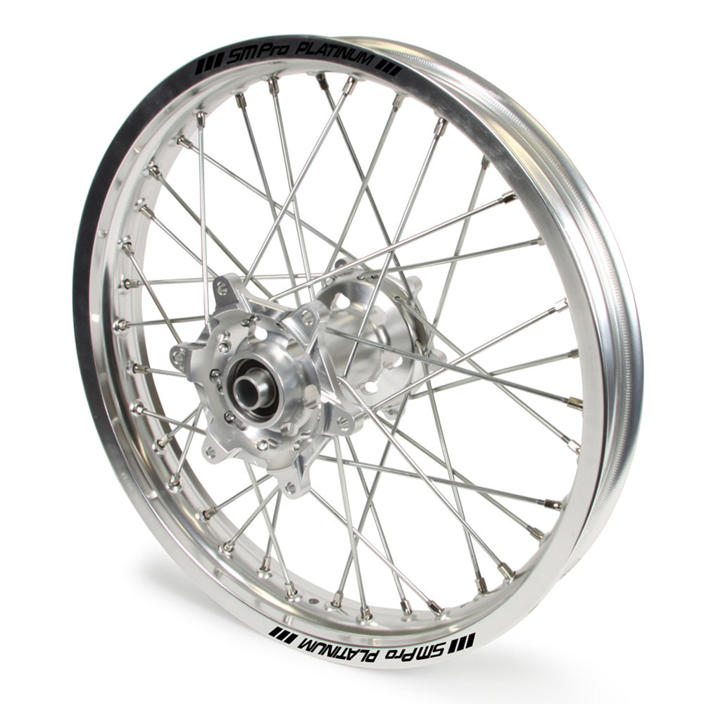 Yamaha Sm Pro / Platinum Snr MX Silver Rim / Silver Hub Replacement Rear Wheel YZF 250-450 2008-2017 (18X2.15)