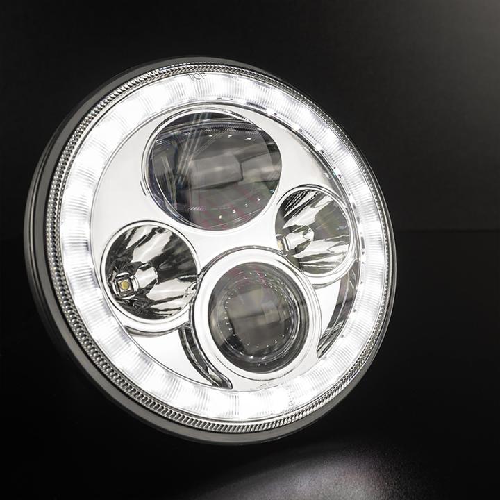 Stedi 7 Inch Iris Chrome LED Headlight
