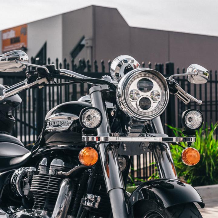 Stedi 7 Inch Iris Chrome LED Headlight