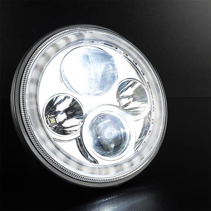 Stedi 7 Inch Iris Chrome LED Headlight