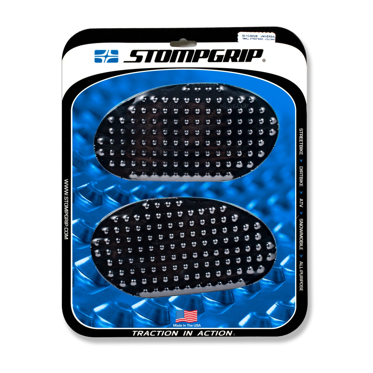 Stompgrip Tank Protector Volcano Streetbike Kit - Black