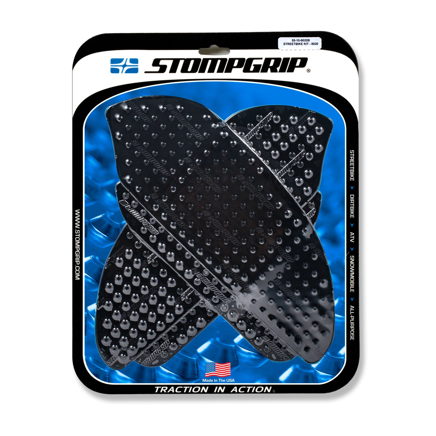 Stompgrip Streetbike Kit - Black Fits Honda (07-12) Cbr 600Rr