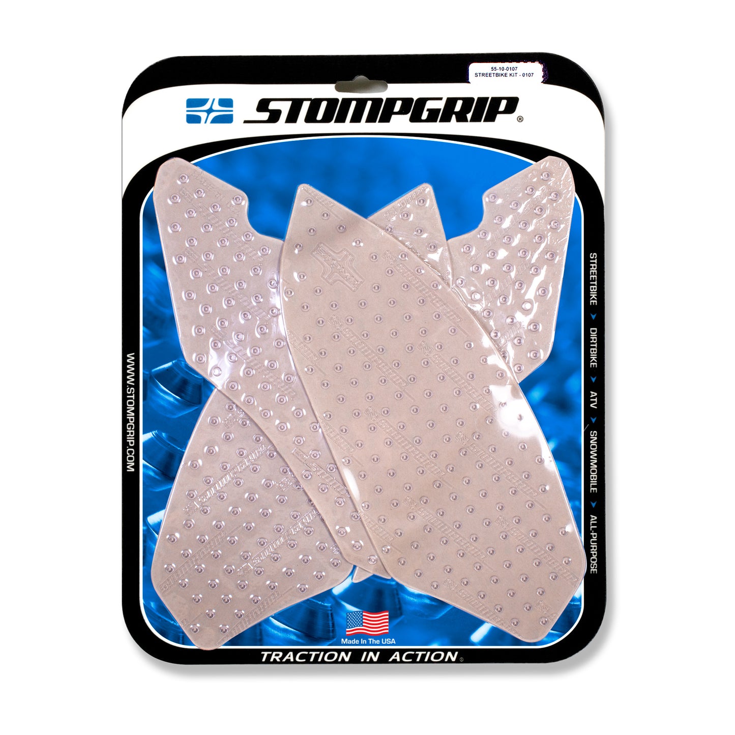 Stompgrip Streetbike Kit Clear Fits BMW 15-19 S1000Rr