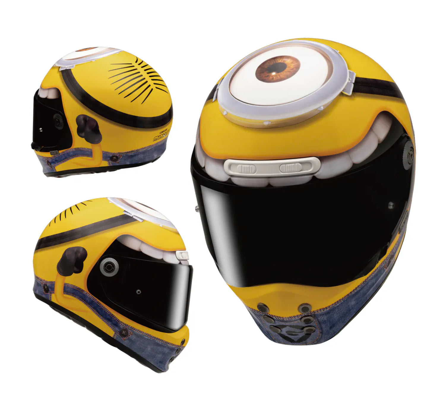 HJC V10 Stuart Minions Helmet - Yellow / Grey
