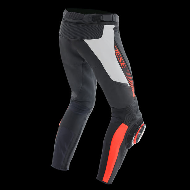 Dainese Super Speed Perforated Leather Pants - Black / White Red