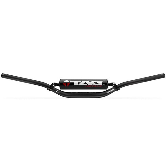 Tag T1 Tapered Low Factory Bend Handlebar With Cross Bar - Black