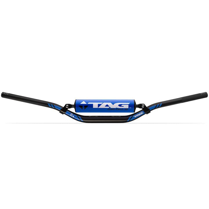 Tag T1 Tapered Low Factory Bend Handlebar With Cross Bar - Blue