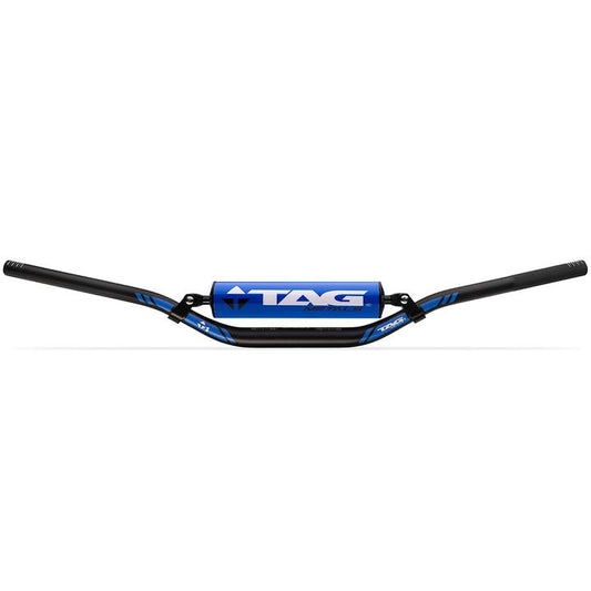 Tag T1 Tapered Low Factory Bend Handlebar With Cross Bar - Blue