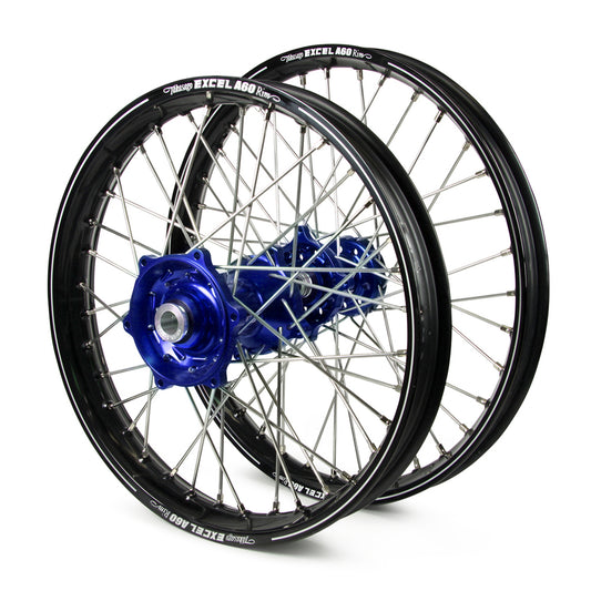 KTM Talon / Excel A60 Snr MX Black Rims / Blue Hubs Wheel Set SX-SXF 125-250-350-450 2003-12 (21 / 19X2.15)