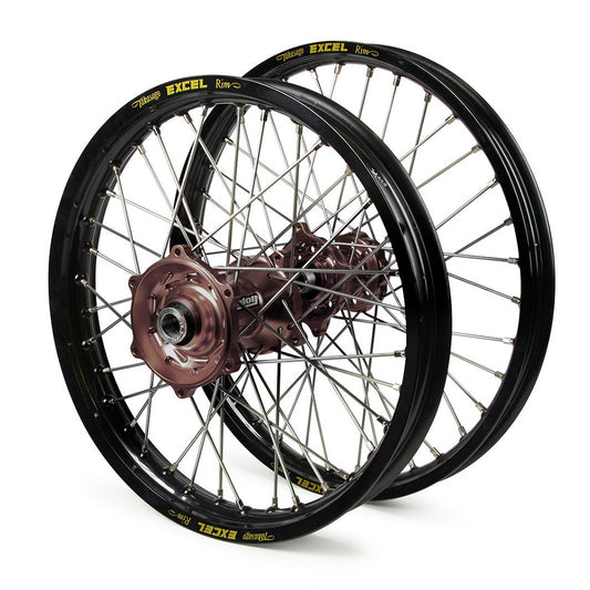 Yamaha Talon / Excel Snr MX Black Rims / Mag Hubs Wheel Set YZFx 250 2015-17 (21X1.6 / 18X2.15)