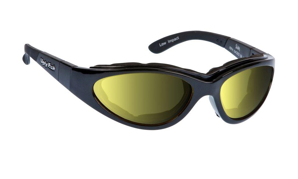 Ugly Fish Slim - Matt Black Frame, Yellow Photochromic Lens