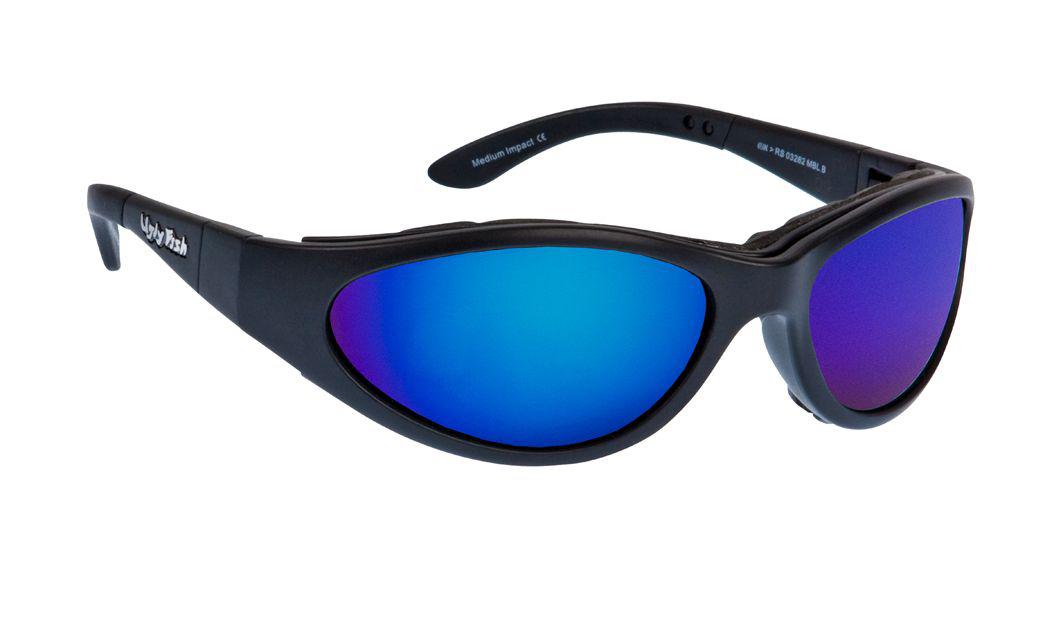 Ugly Fish Glide - Matt Black Frame, Blue Revo Lens